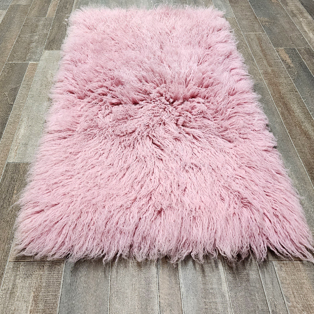 SUPER THICK 3X5 PINK FLOKATI RUG | THICK 3000gsm WEIGHT | LONG 3.5