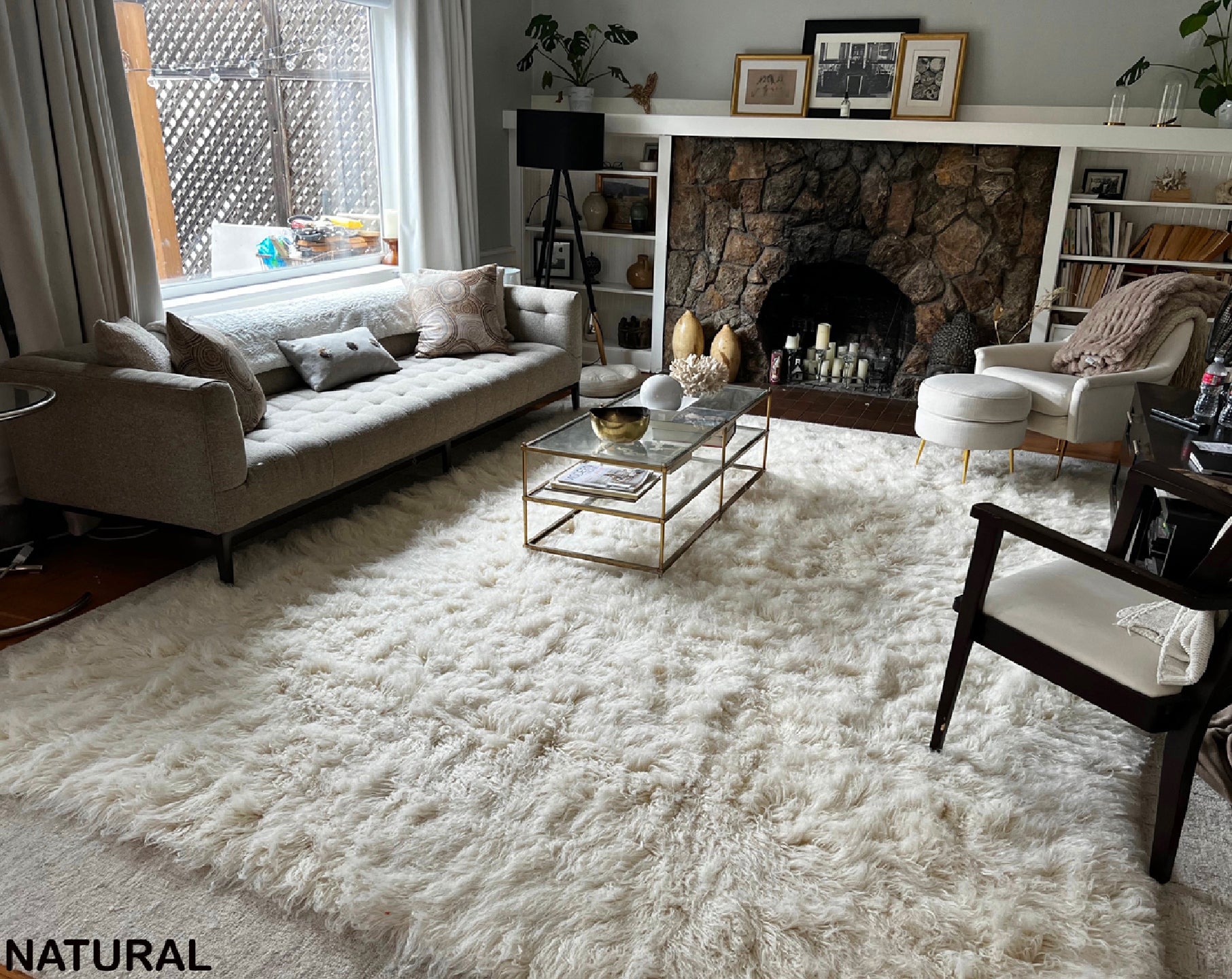 DELUXE FLOKATI SHAG RUG | THICK AND PLUSH 3.5