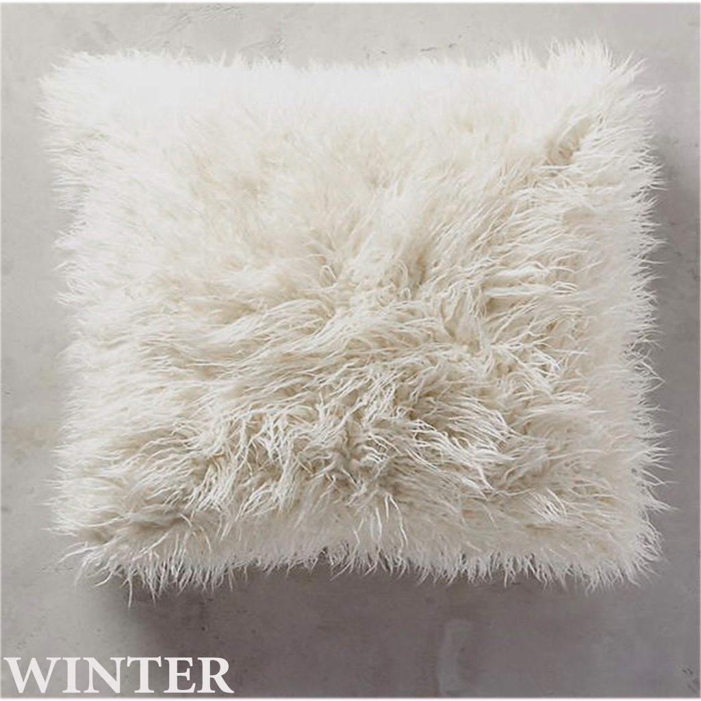 STYLISH FLOKATI SHAG COUCH PILLOW | 18