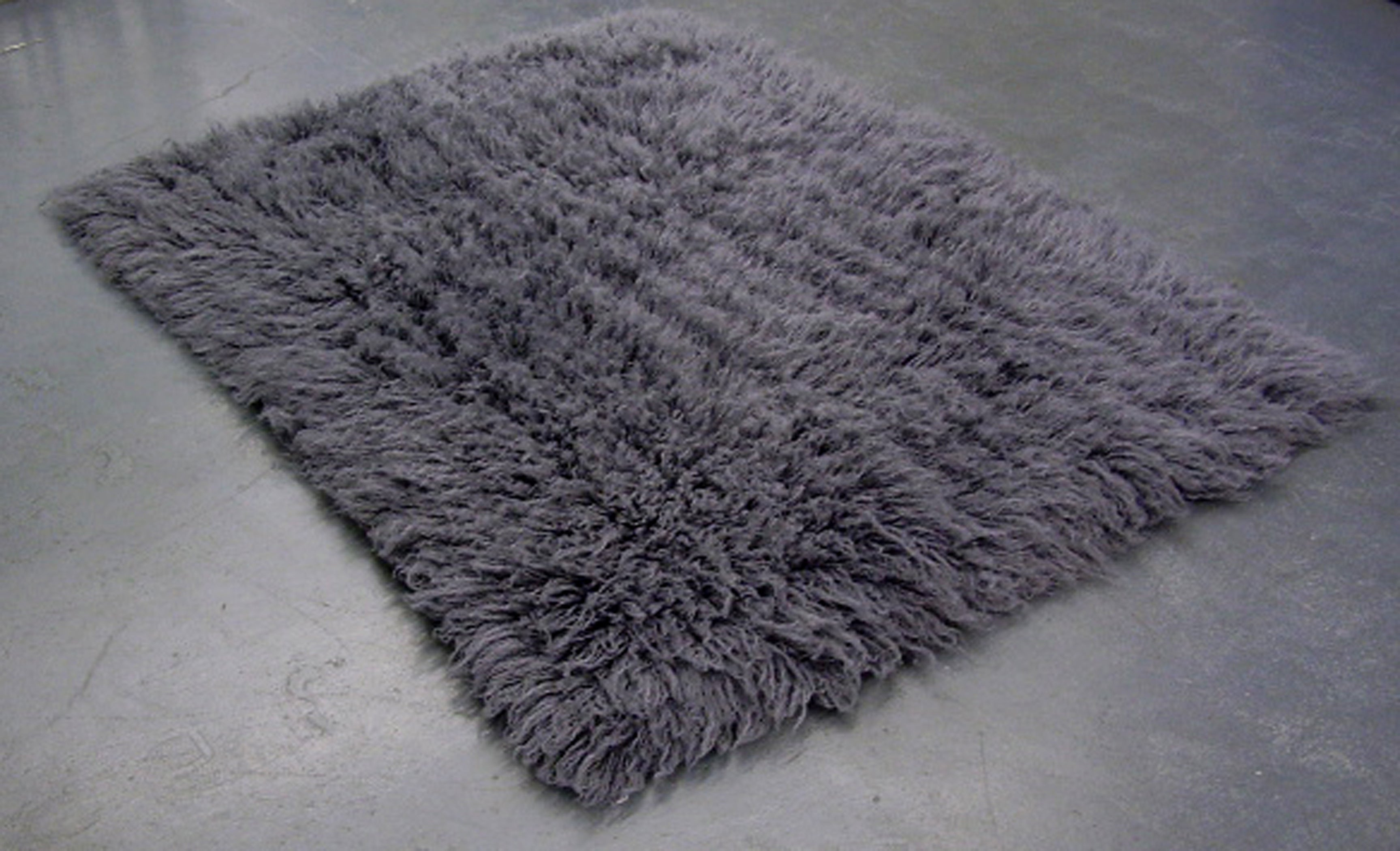 SUPER THICK 3X5 GRAY FLOKATI RUG | THICK 3000gsm WEIGHT | LONG 3.5