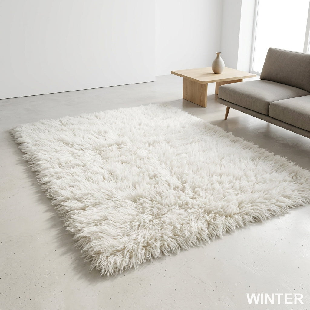 DELUXE SQUARE FLOKATI RUG💥SUPER THICK 3.5