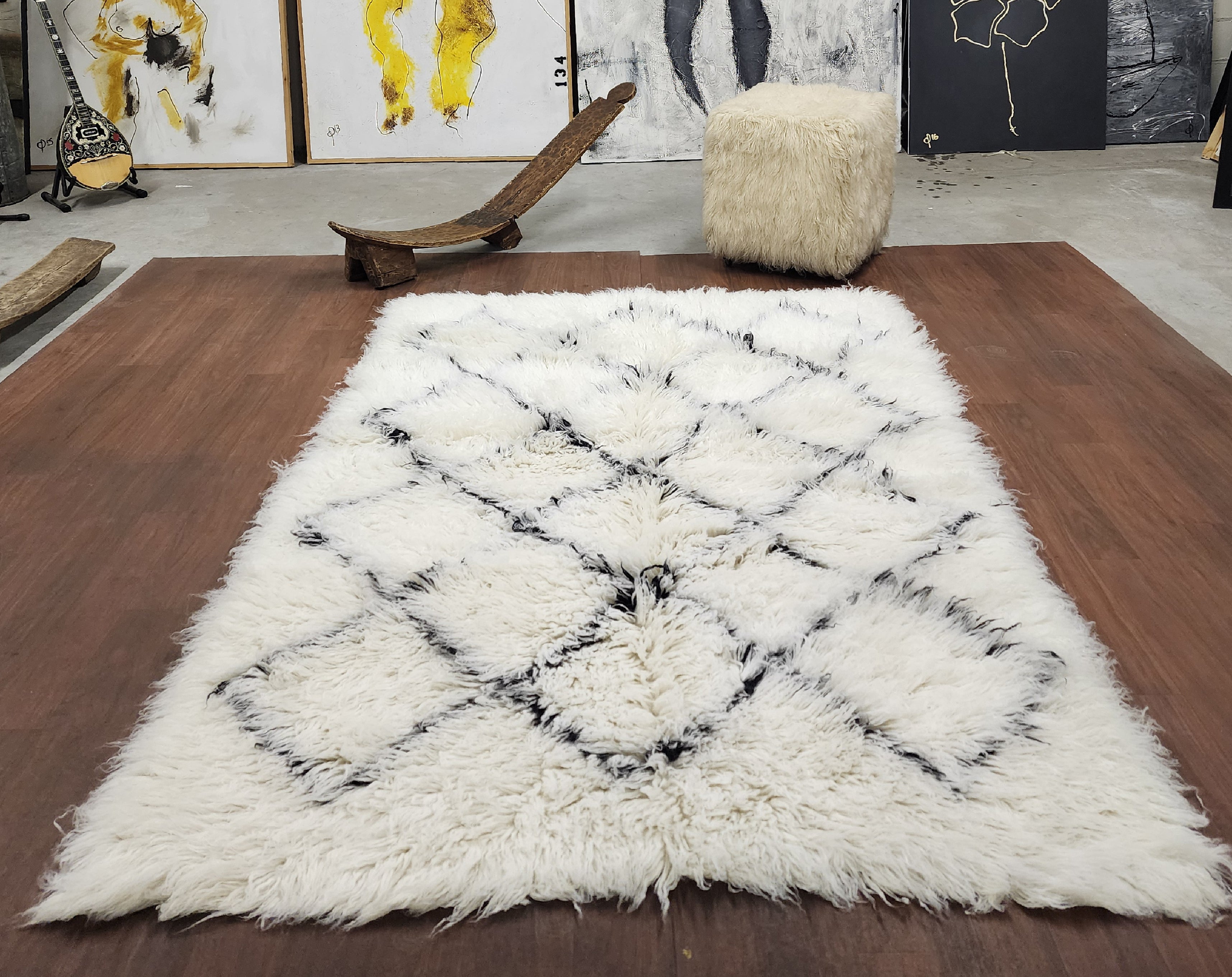 BEAUTIFUL CUSTOM FLOKATI RUGS | LONG 3.5