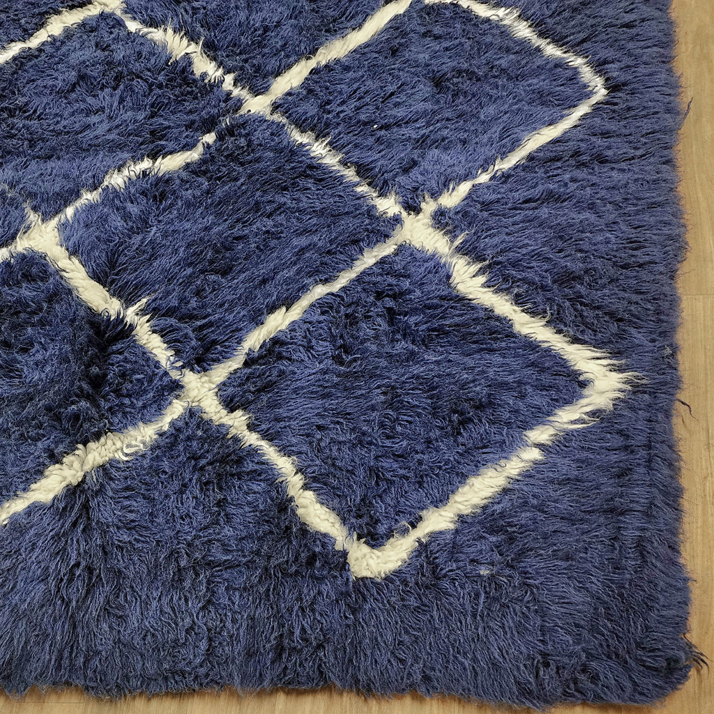 STUNNING 7x10 DESIGNER FLOKATI RUG | THICK 4