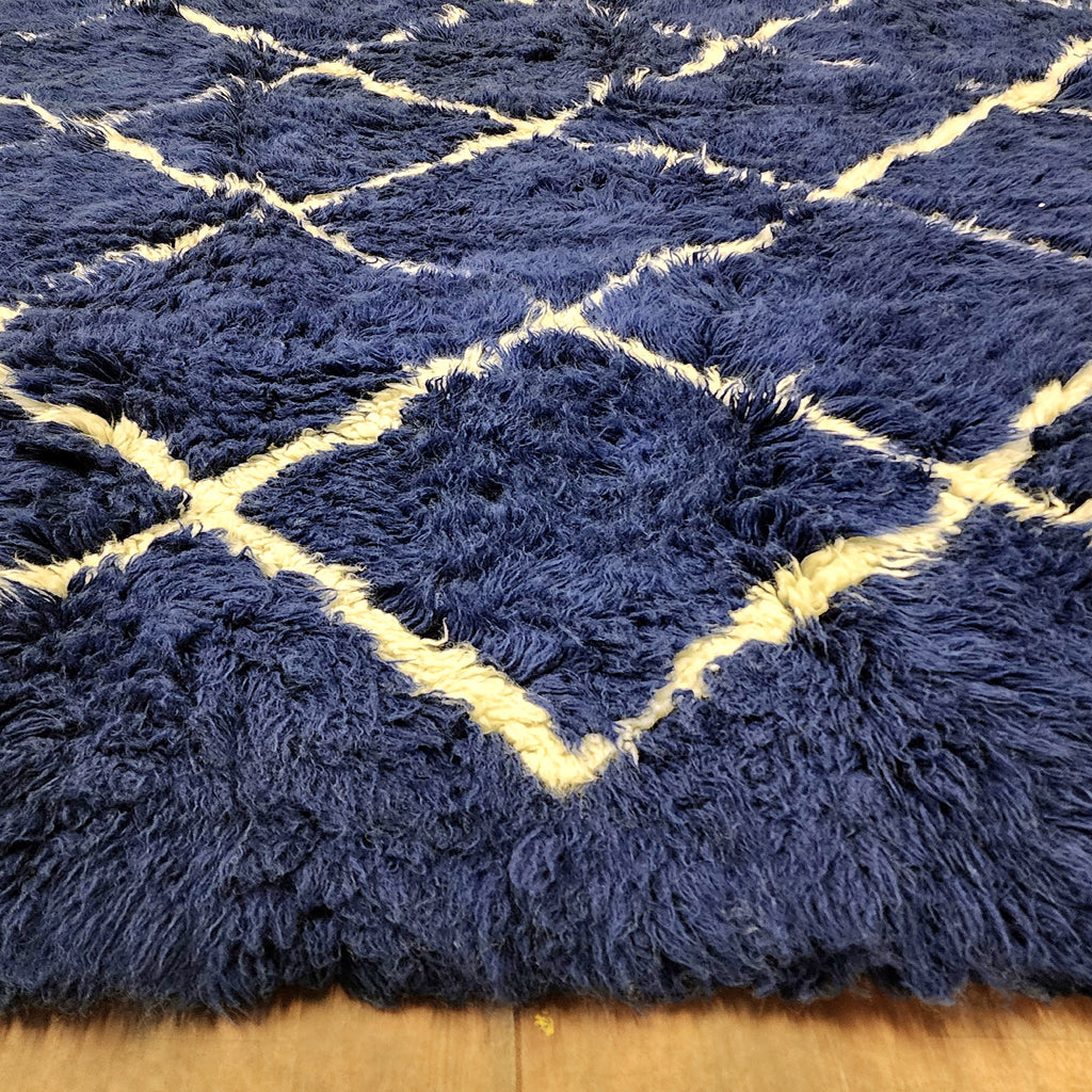 STUNNING 7x10 DESIGNER FLOKATI RUG | THICK 4