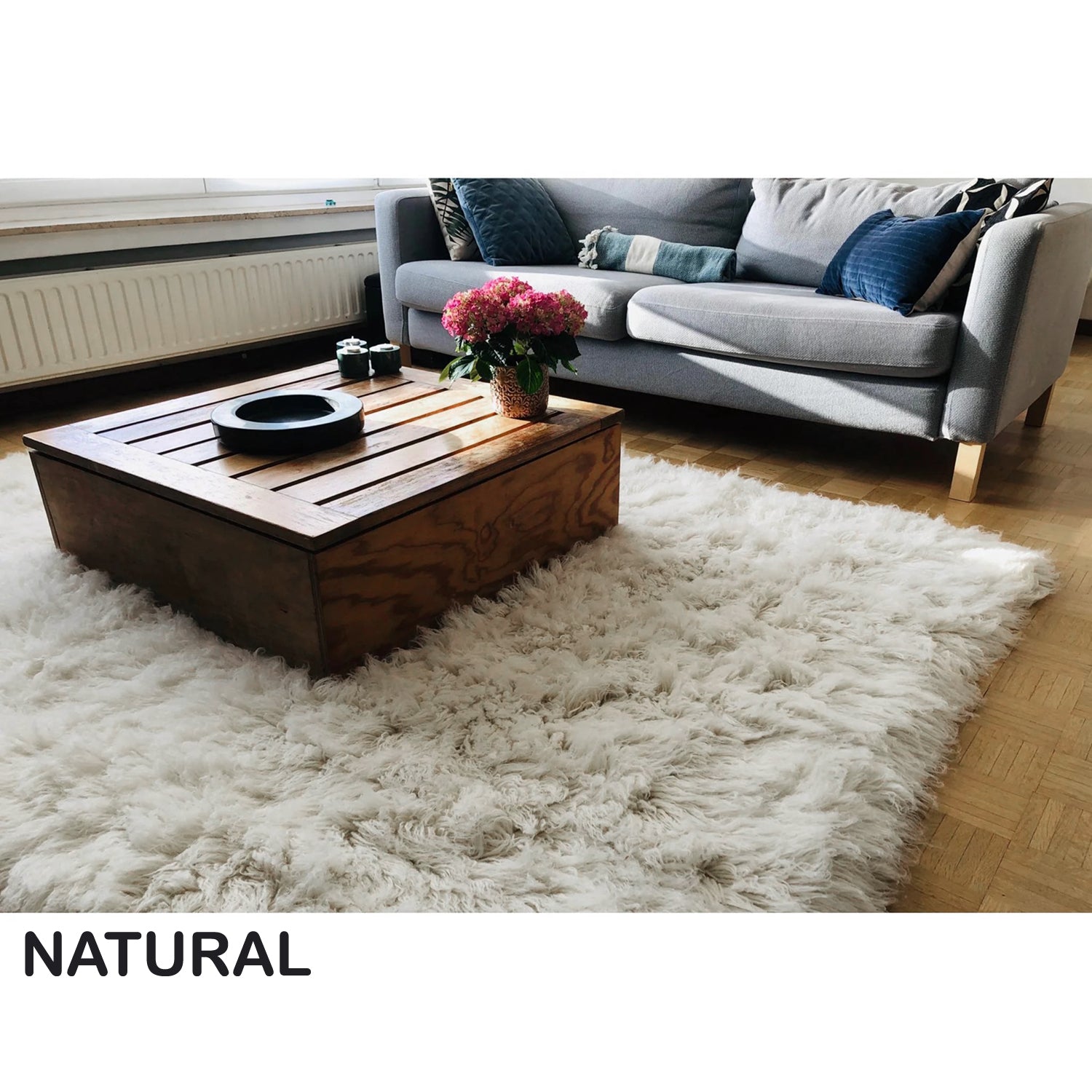 ULTRA-PLUSH SQUARE FLOKATI RUG | AMAZING 4.5