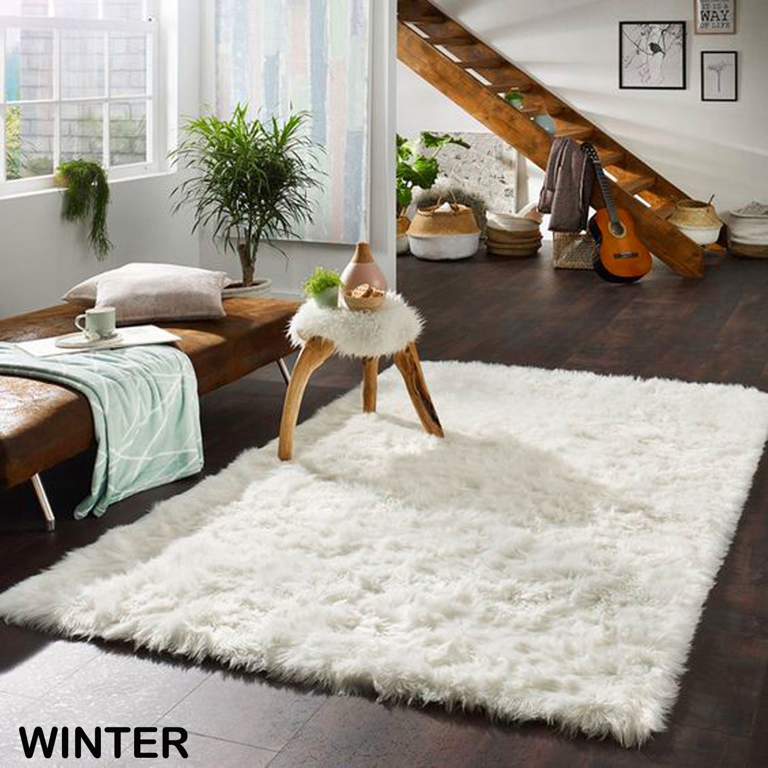 DELUXE SQUARE FLOKATI RUG | SUPER THICK 3.5