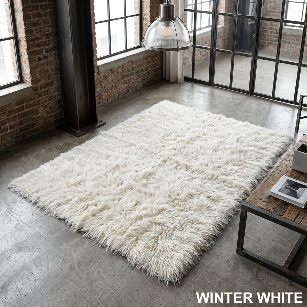 CLASSIC FLOKATI SHAG RUGS | PREMIUM 3” WOOL PILE | 2000 GRAM WEIGHT