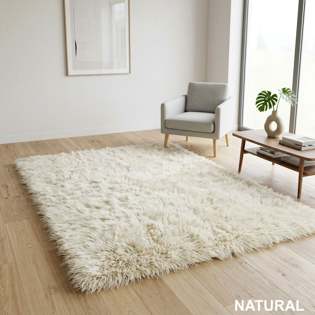CLASSIC FLOKATI SHAG RUGS | PREMIUM 3” WOOL PILE | 2000 GRAM WEIGHT
