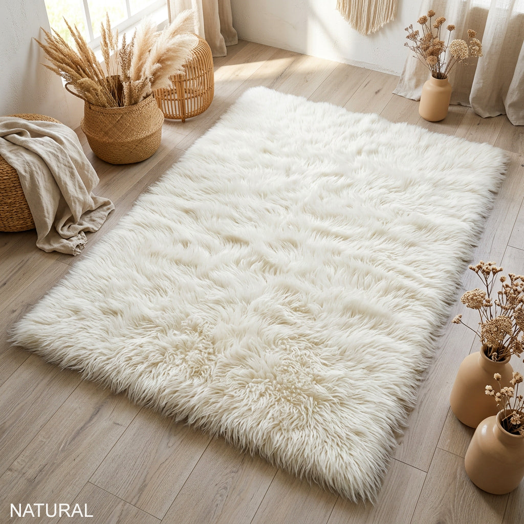 DELUXE SQUARE FLOKATI RUG💥SUPER THICK 3.5