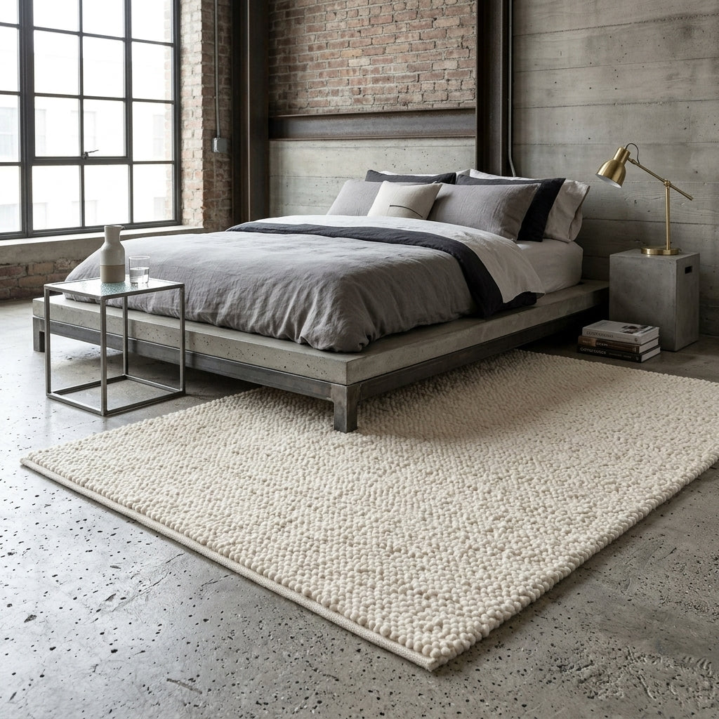 BEAUTIFUL FLAT WEAVE AREA RUG | 100% ORGANIC WOOL