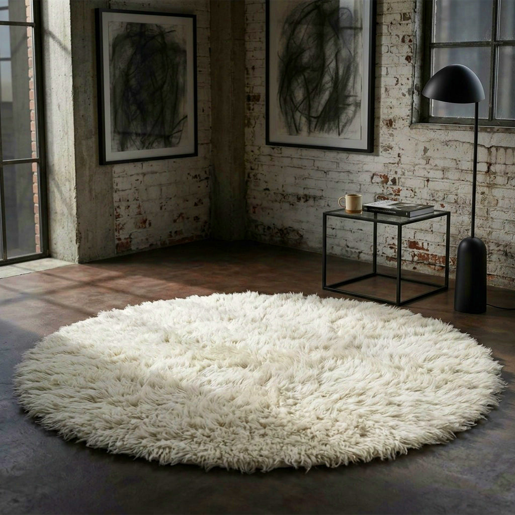 BEAUTIFUL 5x7 OVAL FLOKATI RUG💥THICK 3.5