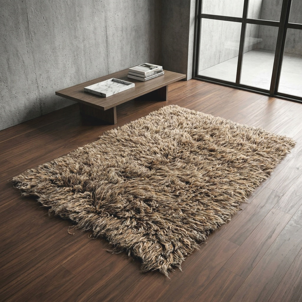 STYLISH 4x6 ULTRA-PLUSH GREEK FLOKATI RUG💥THICK 4