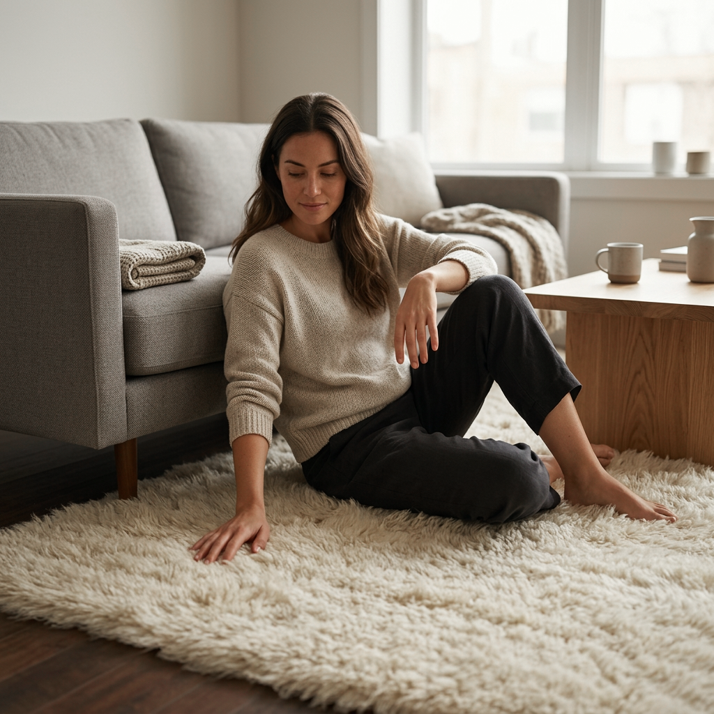 STYLISH SHORT HAIR FLOKATI RUG💥ALL THE THICKNESS WITH A SHORTER SHAG PILE