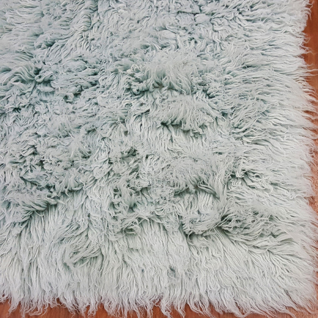 STYLISH SKY BLUE FLOKATI RUG | THICK 3.5