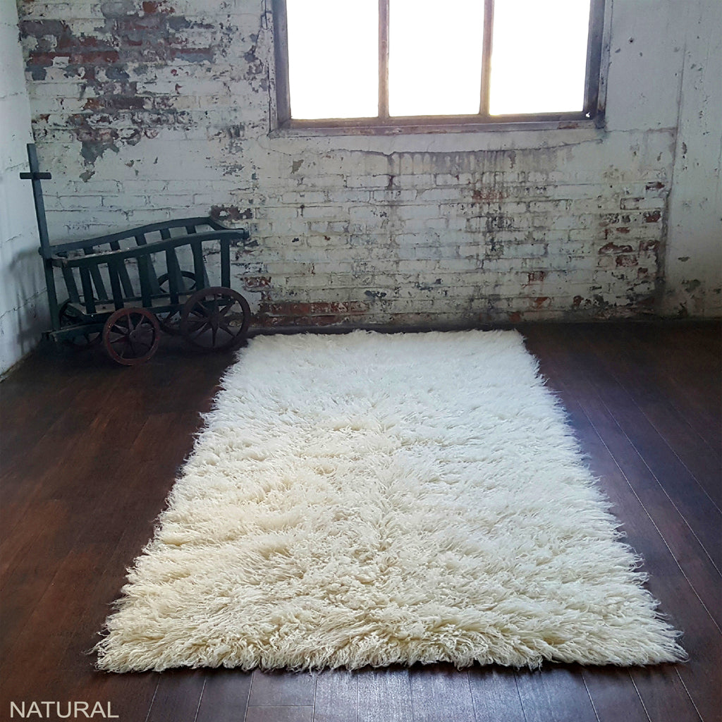 CLASSIC FLOKATI SHAG RUGS | PREMIUM 3” WOOL PILE | 2000 GRAM WEIGHT