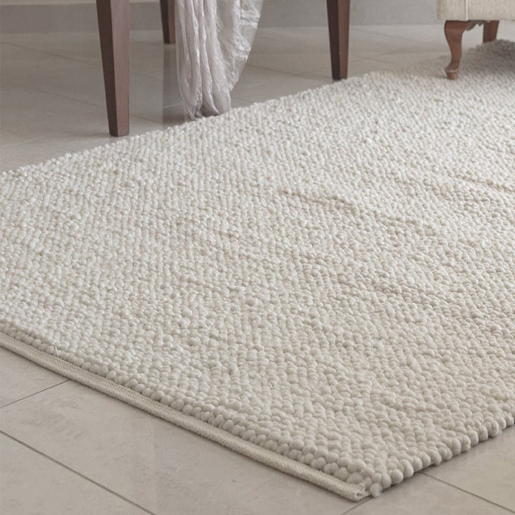 BEAUTIFUL FLAT WEAVE AREA RUG | 100% ORGANIC WOOL