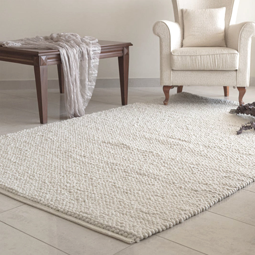 BEAUTIFUL FLAT WEAVE AREA RUG | 100% ORGANIC WOOL